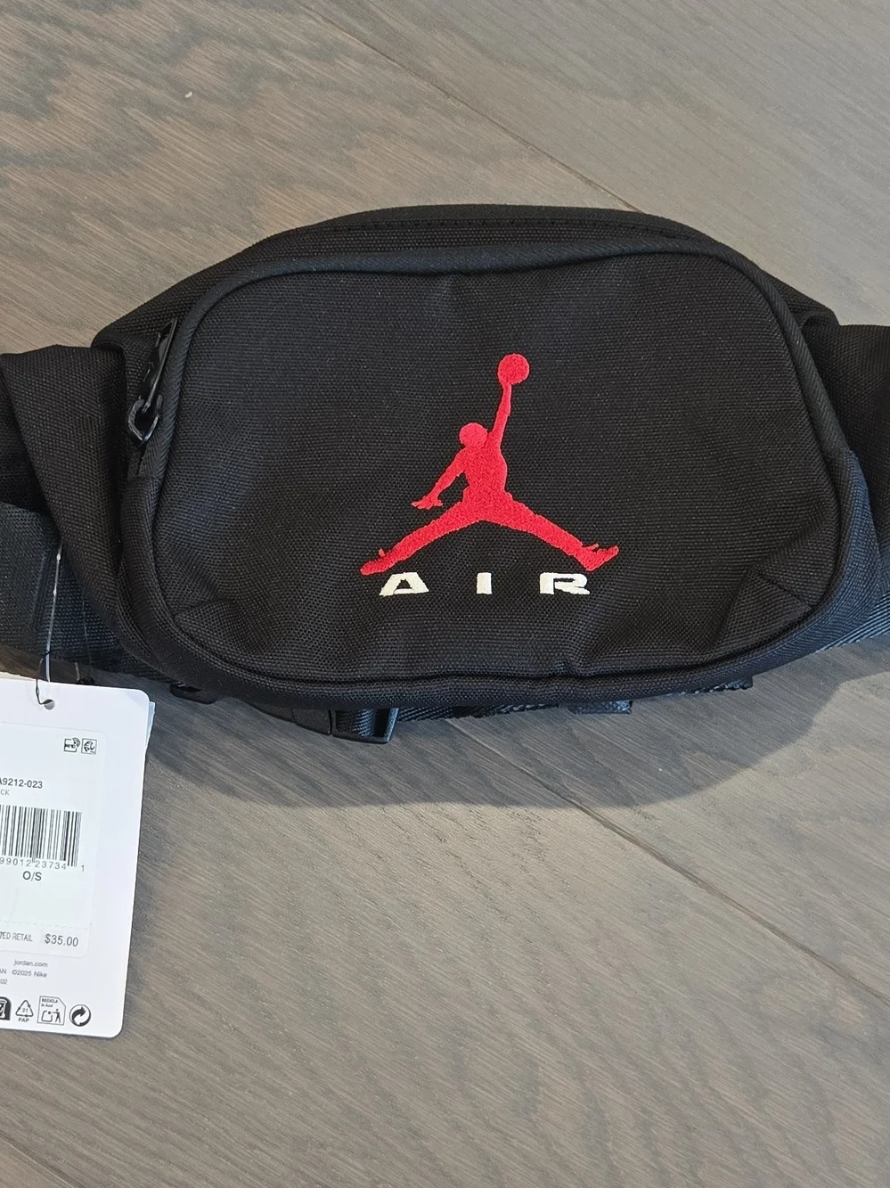 Jordan Air Black & Red Waist Pack